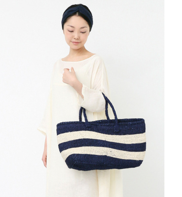 かぐれ MACHAKOS SISAL BAG BORDER