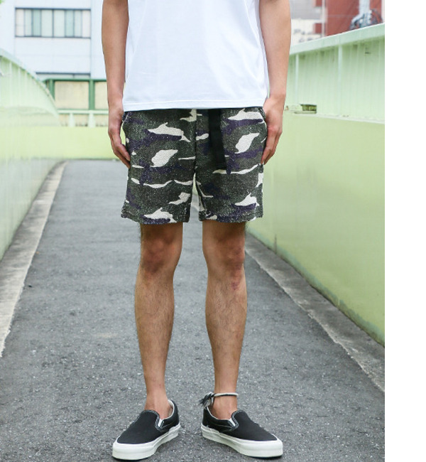Sonny Label カモ柄裏毛ショートパンツ