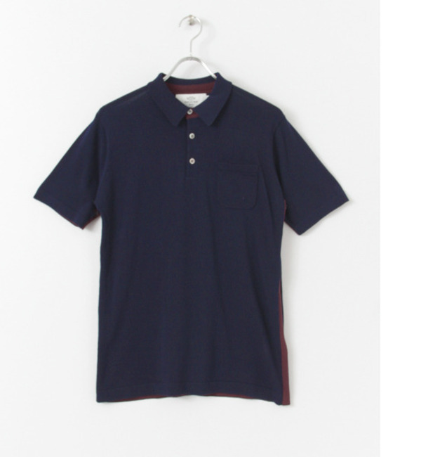 UR WORK NOT WORK FINE GAUZE KNIT POLO