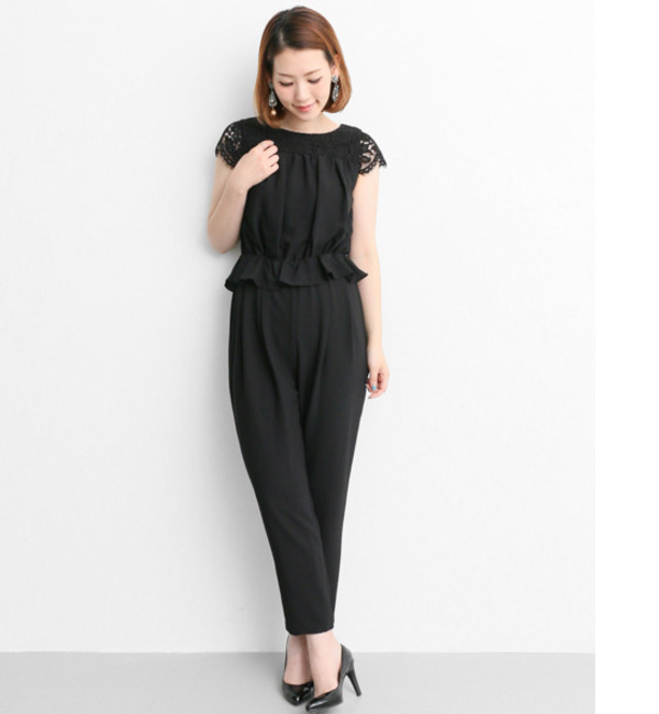 【アーバンリサーチ/URBAN RESEARCH】 ROSSO troisiemechaco レース切替ロンパース [送料無料]