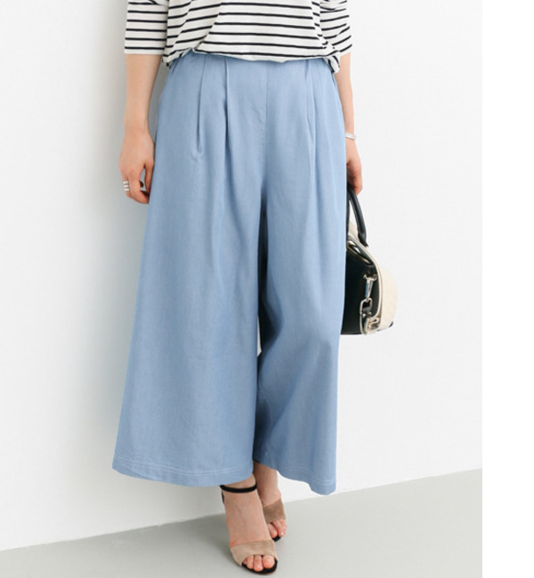 Sonny Label テンセル混デニムガウチョパンツ