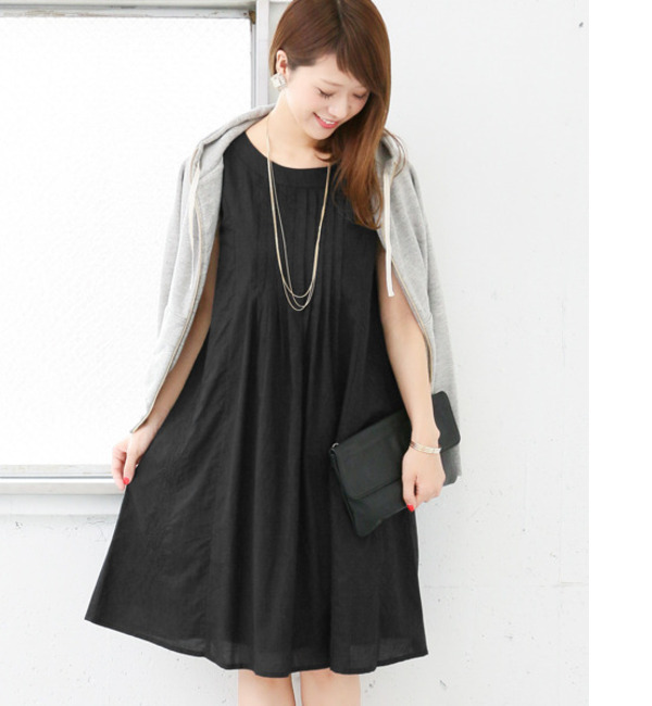 【アーバンリサーチ/URBAN RESEARCH】 DOORS フロントタック刺繍ワンピース [送料無料]