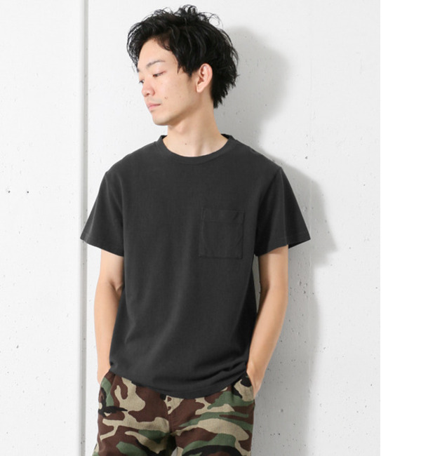 DOORS ピグメントダイ鹿の子Pocket Tシャツ