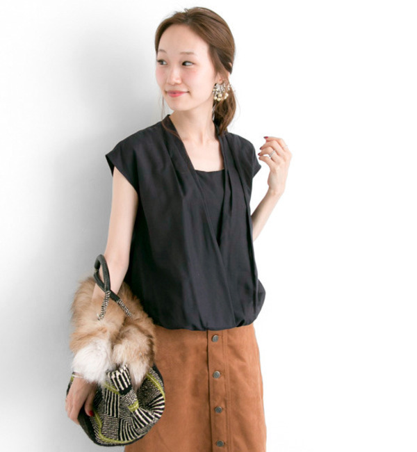 【アーバンリサーチ/URBAN RESEARCH】 UR ウォッシャブルカシュクールブラウス [送料無料]