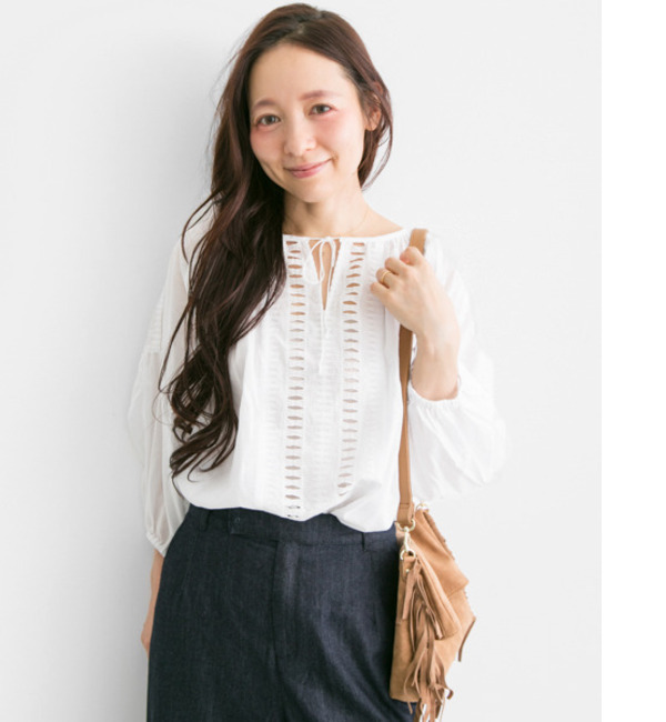 Sonny Label レース切替スモックブラウス