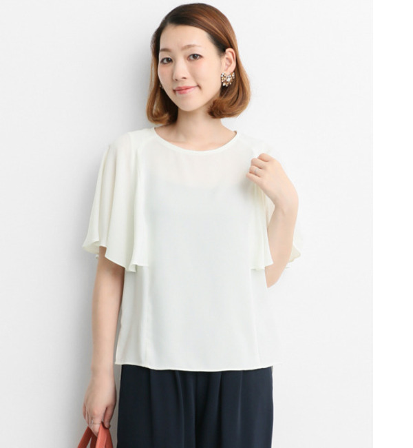 【アーバンリサーチ/URBAN RESEARCH】 ROSSO d'un a dix 袖フレアブラウス [送料無料]