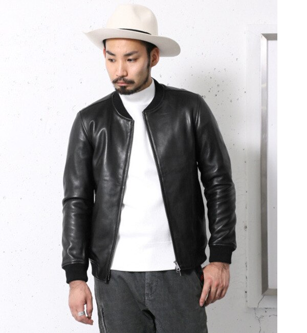 DOORS Leather Rib Blouson