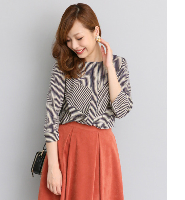 【アーバンリサーチ/URBAN RESEARCH】 ROSSO ランダムストライプブラウス [送料無料]
