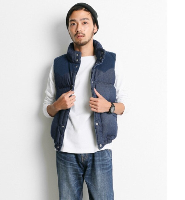 【アーバンリサーチ/URBAN RESEARCH】 Sonny Label デニムダウンベスト [送料無料]