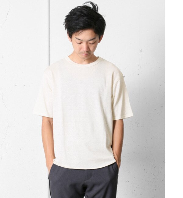 【アーバンリサーチ/URBAN RESEARCH】 DOORS 綿リネンプレーティングBig Tシャツ [3000円(税込)以上で送料無料]