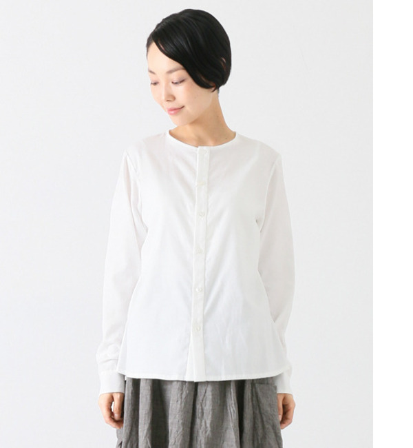 【アーバンリサーチ/URBAN RESEARCH】 かぐれ SOIL&RAIN ノーカラーシャツ [送料無料]