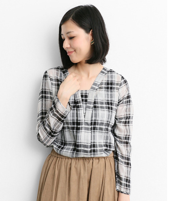 【アーバンリサーチ/URBAN RESEARCH】 ROSSO チェックプルオーバー [送料無料]