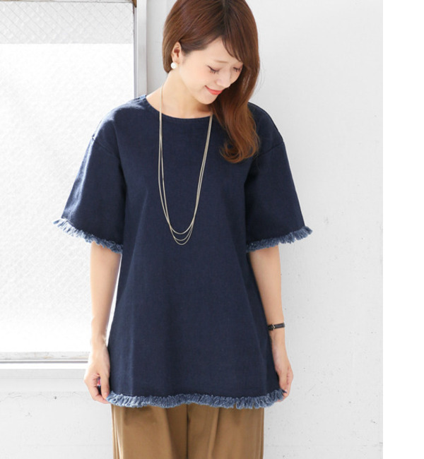 【アーバンリサーチ/URBAN RESEARCH】 DOORS audry and John wad デニムブラウス [送料無料]