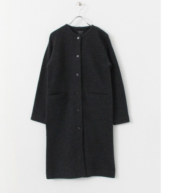 【アーバンリサーチ/URBAN RESEARCH】 かぐれ evam eva press wool coat [送料無料]