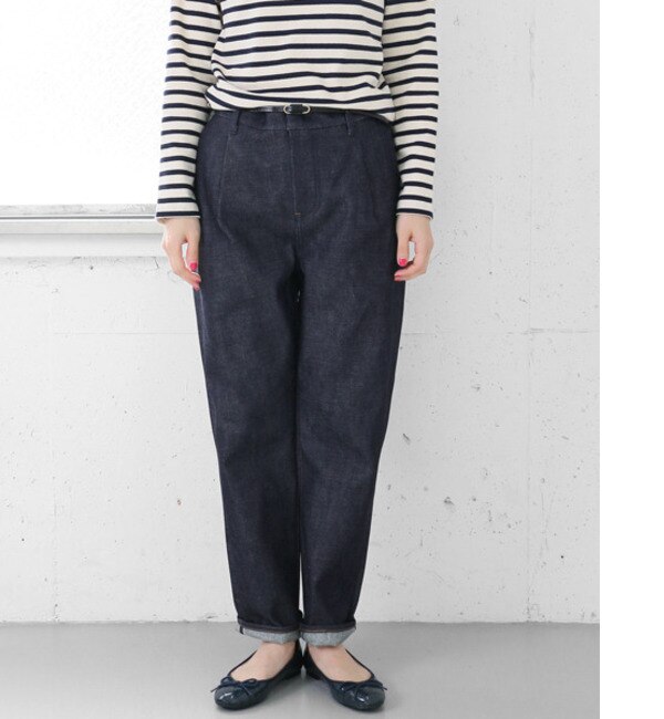 【アーバンリサーチ/URBAN RESEARCH】 DOORS UNIFY denim tuck pants [送料無料]