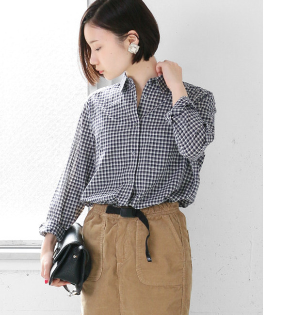 【アーバンリサーチ/URBAN RESEARCH】 DOORS 小柄チェックコットンシャツ [送料無料]