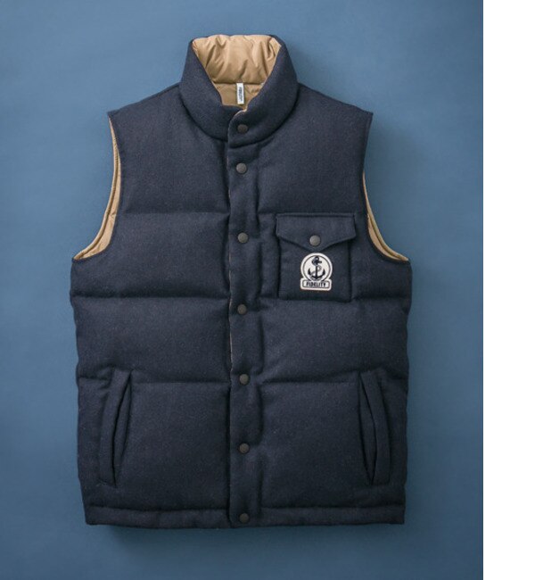 【アーバンリサーチ/URBAN RESEARCH】 UR FIDELITY×URBAN RESEARCH WOOL SOLID DOWN VEST [送料無料]