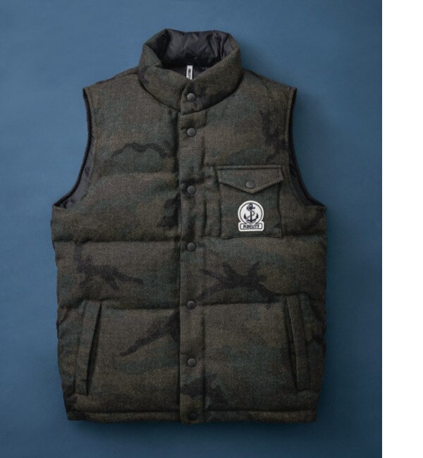 【アーバンリサーチ/URBAN RESEARCH】 UR FIDELITY×URBAN RESEARCH WOOL CAMO DOWN VEST [送料無料]