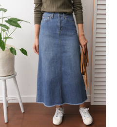 【アーバンリサーチ/URBAN RESEARCH】 DOORS デニムロングスカート [送料無料]