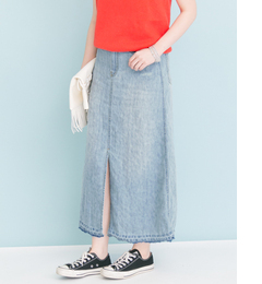 【アーバンリサーチ/URBAN RESEARCH】 UR リネンデニムロングスカート [送料無料]