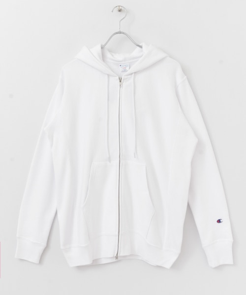 champion white zip up