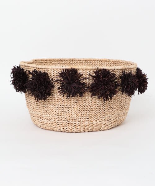 UR Indego Africa Black Pom Basket|URBAN RESEARCH(アーバンリサーチ