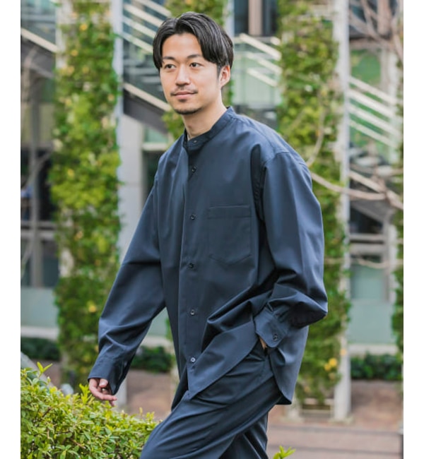 UR WASHABLEウールバンドカラーシャツ|URBAN RESEARCH(アーバンリサーチ)の通販｜アイルミネ