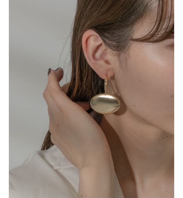 【アーバンリサーチ/URBAN RESEARCH】 SMELLY メタルビッグオーバルピアス