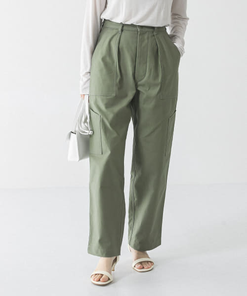 UR 『ユニセックス』バックサテンUTILITY TROUSERS by SHIOTA|URBAN