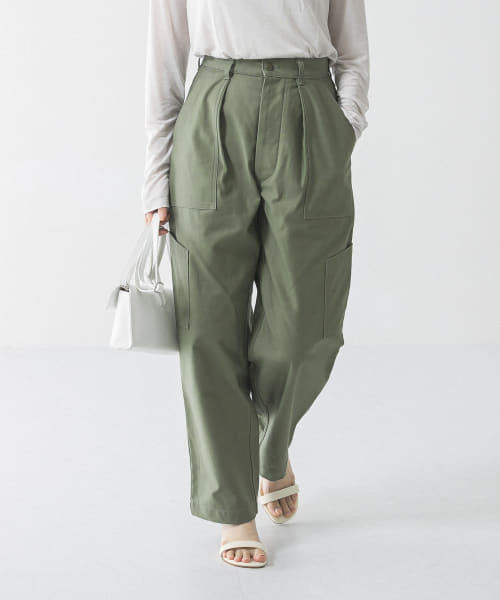 UR 『ユニセックス』バックサテンUTILITY TROUSERS by SHIOTA|URBAN