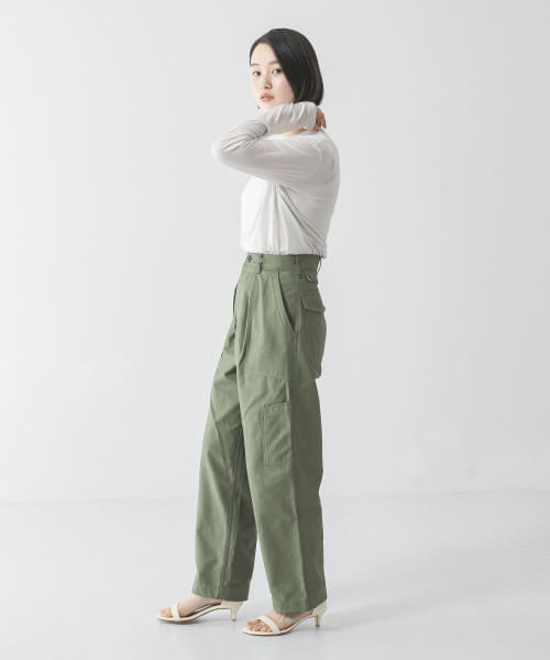 UR 『ユニセックス』バックサテンUTILITY TROUSERS by SHIOTA|URBAN