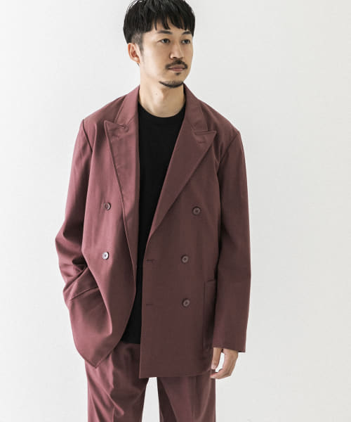 イントのレ URBAN RESEARCH WASHABLEウールダブルジャケット アーバンリサーチ コート/ジャケット コート/ジャケットその他  グリーン グレー レッド：Rakuten Fashion Men サイクルポ - shineray.com.br