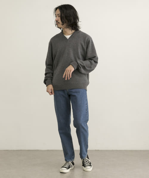 UR COSEI 9G天竺度詰めVNECK KNIT|URBAN RESEARCH(アーバンリサーチ)の