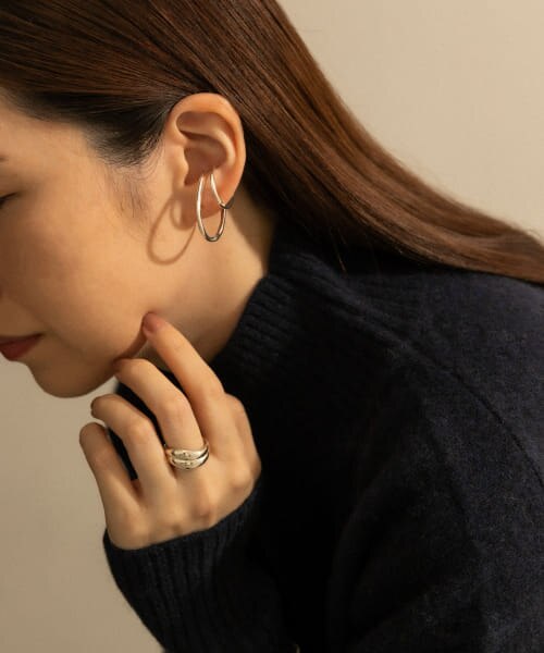 SMELLY so' double circle earcuff slv|URBAN RESEARCH(アーバン