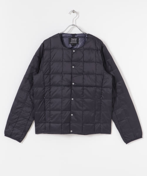 ITEMS TAION CREW NECK BUTTON DOWN JACKET|URBAN RESEARCH(アーバン