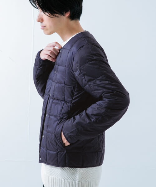 ITEMS TAION CREW NECK BUTTON DOWN JACKET|URBAN RESEARCH(アーバン
