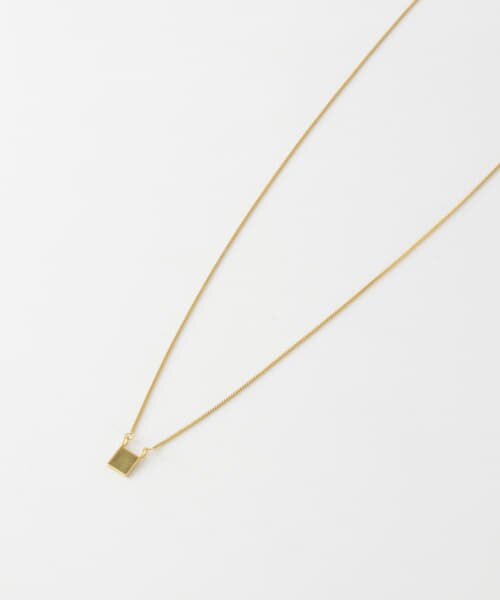 ROSSO Favorible　Square Plate Necklace