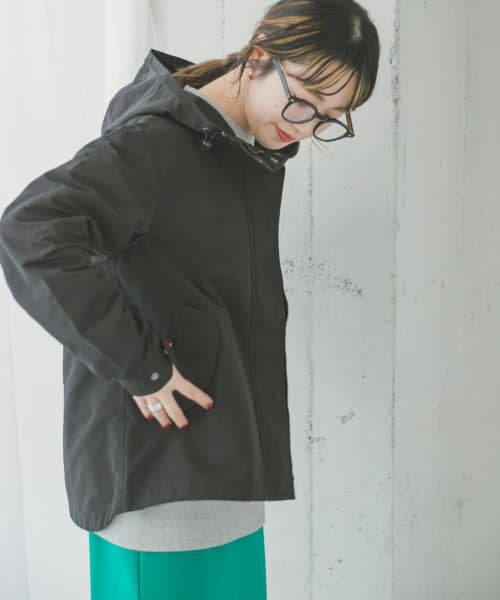 Maglie par ef-de》スカラップレザーブルゾン-