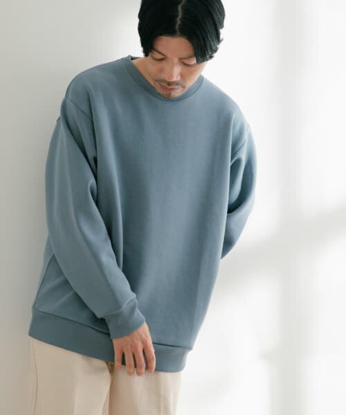 ITEMS TRストレッチダンボール クルーネックプルオーバー|URBAN