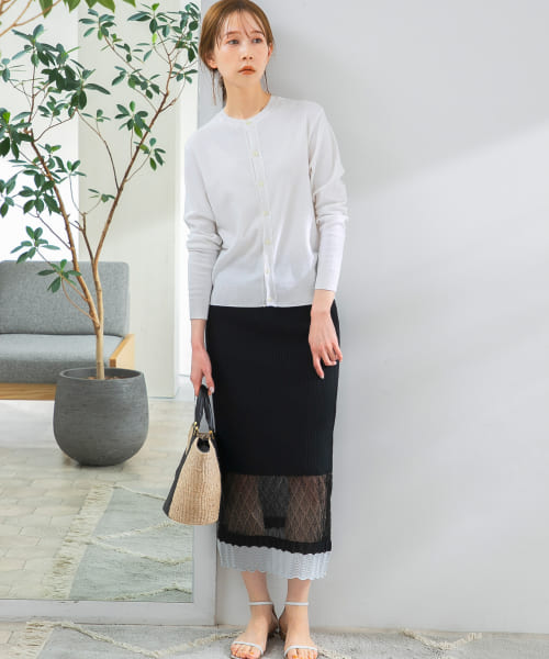 ROSSO 『WEB限定』TRICOTE SHEER LINE SKIRT|URBAN RESEARCH(アーバン