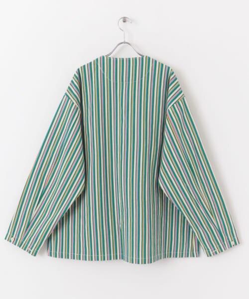 Sonny Label ARMY TWILL　StripeCotton SlabCardigan