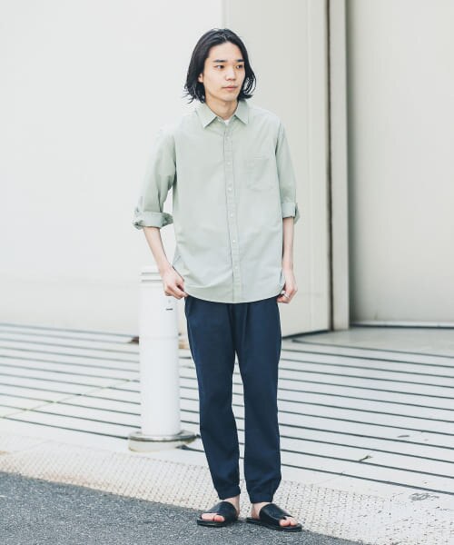 Sonny Label リネン混7分袖シャツ