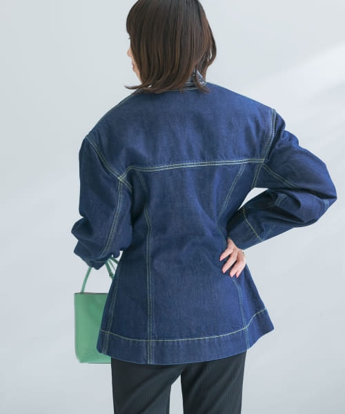 UR GANNI Rinse Denim Fitted Blazer|URBAN RESEARCH(アーバンリサーチ