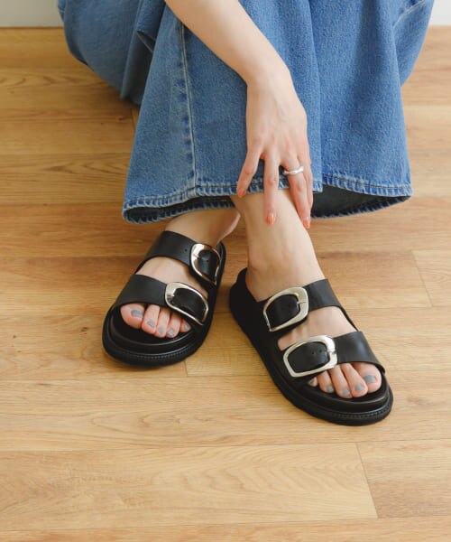 CAMINANDO プラージュ　DOUBLE BACKLE SANDALサンダル