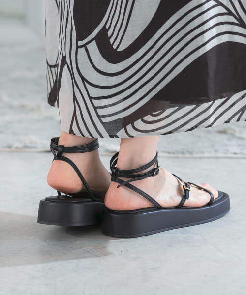 BLACK】REMME 2strap sandals-