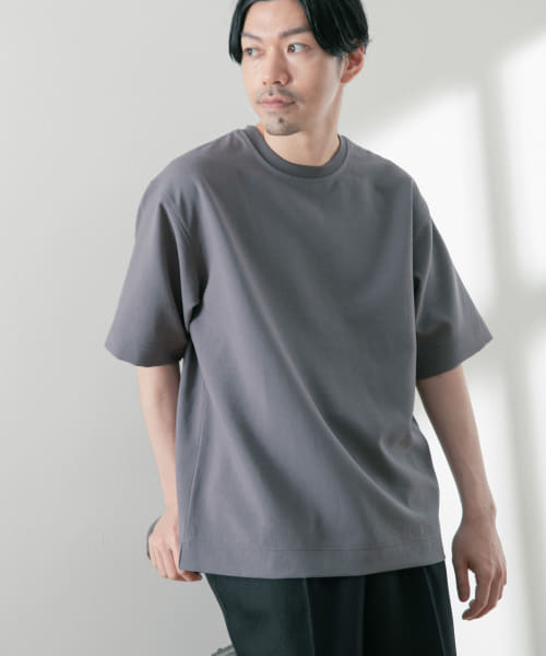 【デニム淡色】カットオフ布帛Tシャツ
