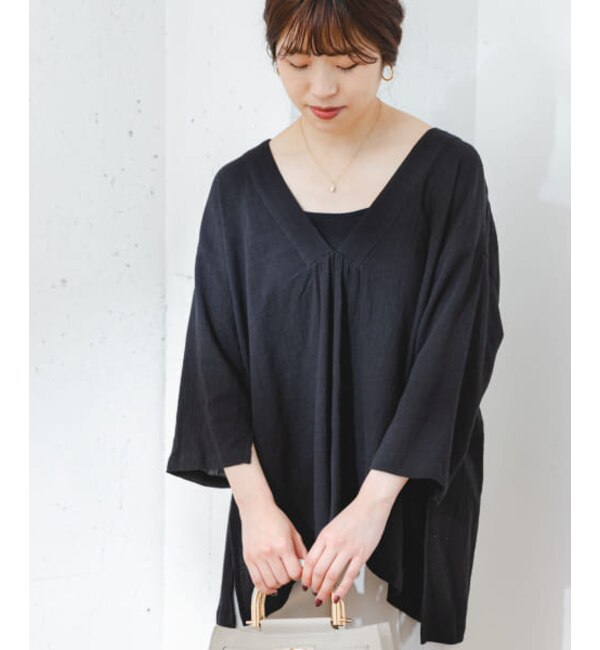 ROSSO F by ROSSO コットンスラブVネックチュニック|URBAN RESEARCH(アーバンリサーチ)の通販｜アイルミネ