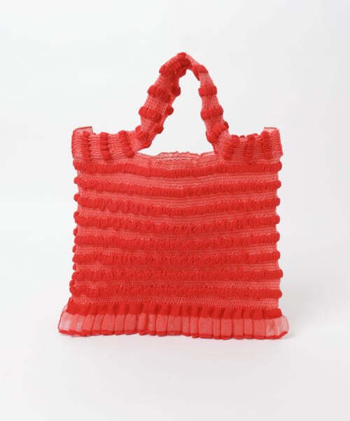 malamute frilled knit tote bag-