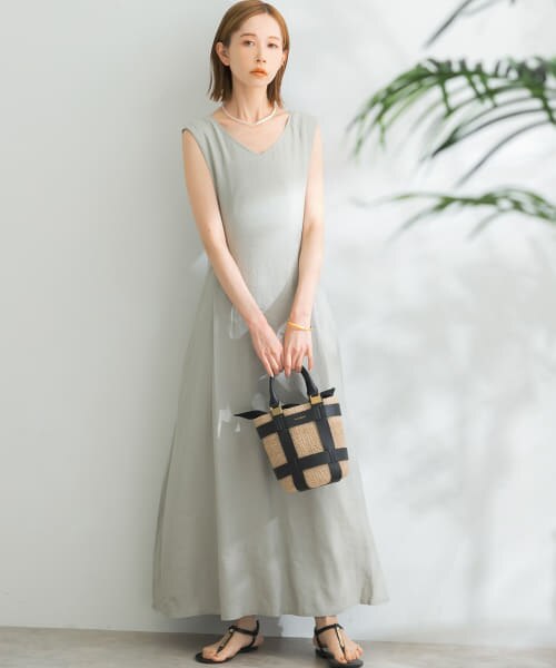 2019SS 
URBAN RESEARCH ROSSOリボンマキシワンピース