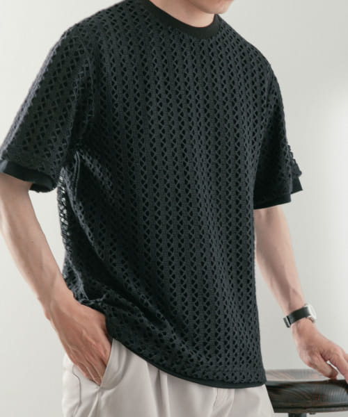 ITEMS ケーブルレーストップス+半袖Tシャツ 2セット|URBAN RESEARCH 